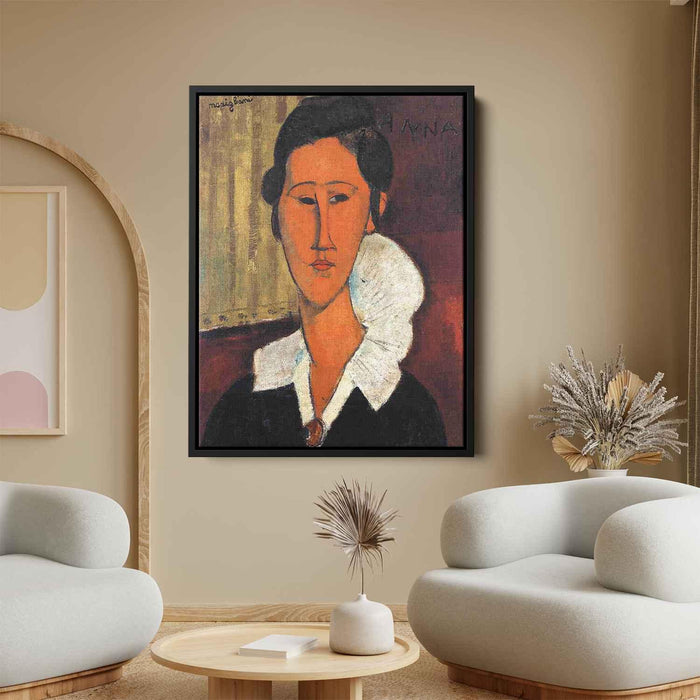 Anna (Hanka) Zborowska (1917) by Amedeo Modigliani - Canvas Artwork