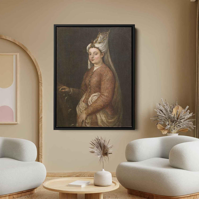 Cameria, daughter of Suleiman the Magnificent by Titian - Canvas Artwork