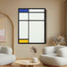 Composition III with Blue, Yellow and White by Piet Mondrian - Canvas Artwork