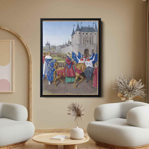 Entry of Charles V in Paris (1460) by Jean Fouquet - Canvas Artwork