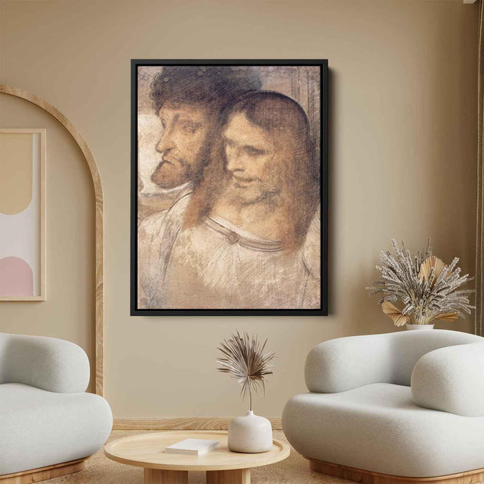 Heads of Sts Thomas and James the Greater by Leonardo da Vinci - Canvas Artwork