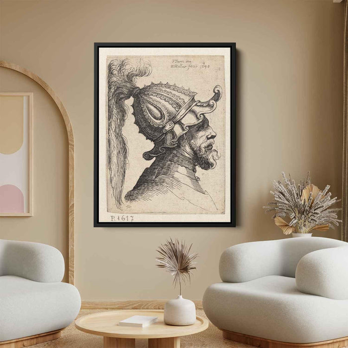 Helmet with wavy brim by Parmigianino - Canvas Artwork