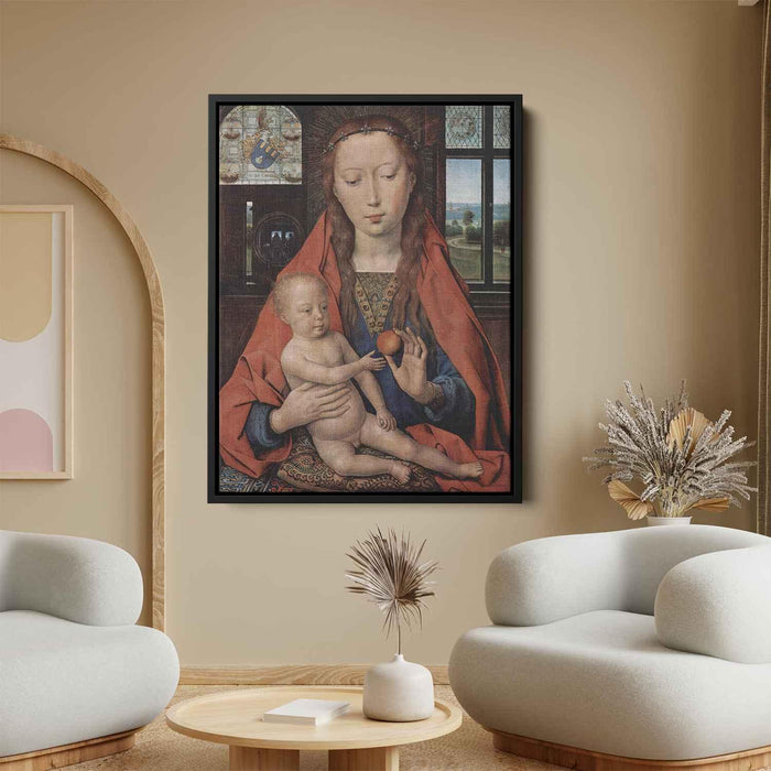 Madonna and Child, from The Diptych of Maerten van Nieuwenhove by Hans Memling - Canvas Artwork