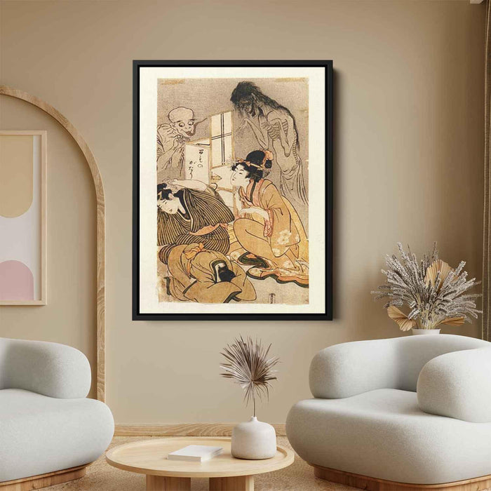 One Hundred Stories of Demons and Spirits by Kitagawa Utamaro - Canvas Artwork
