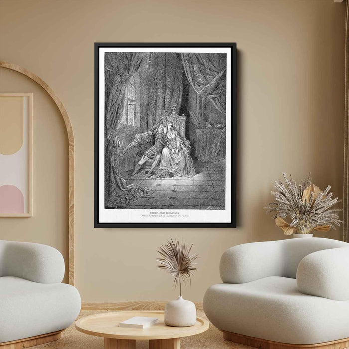 Paolo and Francesca - Gustave Doré as art print or hand painted oil.