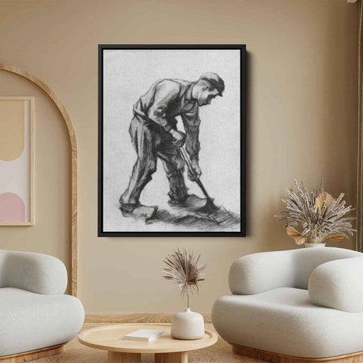 Peasant Boy, Digging by Vincent van Gogh - Canvas Artwork