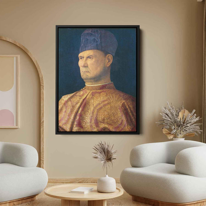 Portrait of a condottiere (1485) by Giovanni Bellini - Canvas Artwork