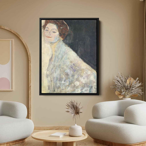 Portrait of a Lady in White (unfinished) (1918) by Gustav Klimt - Canvas Artwork