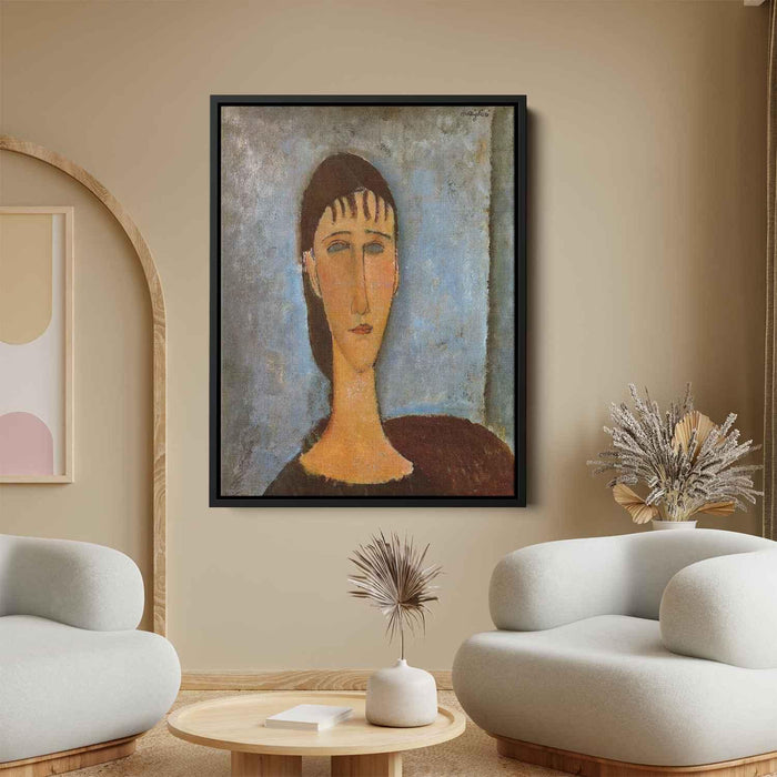 Portrait of a Young Girl (1910) by Amedeo Modigliani - Canvas Artwork