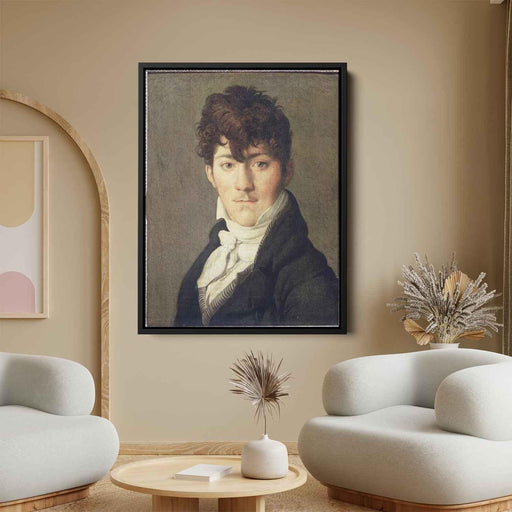 Portrait of Auguste Francois Talma, Ensign, nephew of the tragedian Talma by Jean Auguste Dominique Ingres - Canvas Artwork