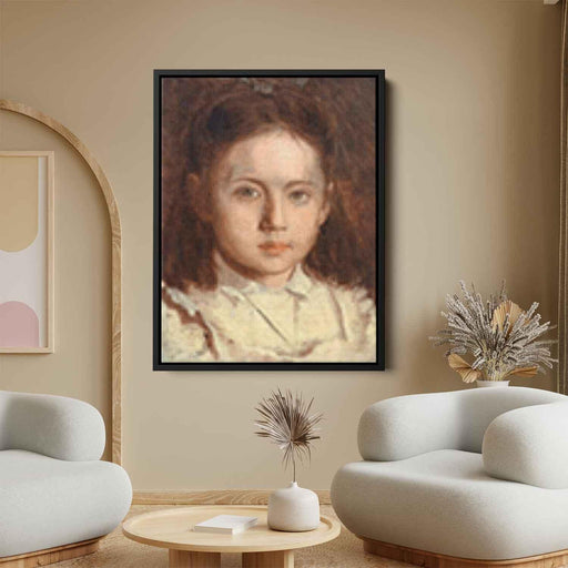 Portrait of Sonya Kramskaya, the Artist`s Daughter by Ivan Kramskoy - Canvas Artwork