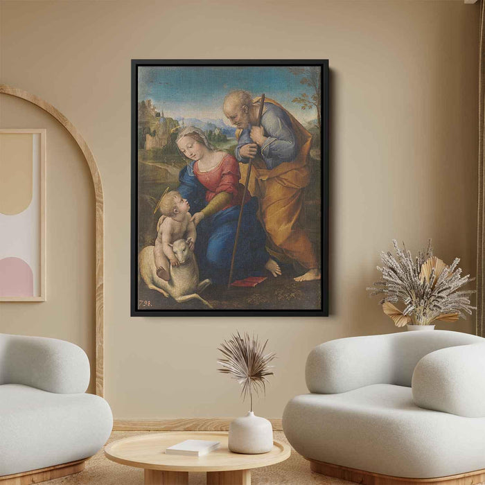 The Holy Family with a Lamb (1507) by Raphael - Canvas Artwork