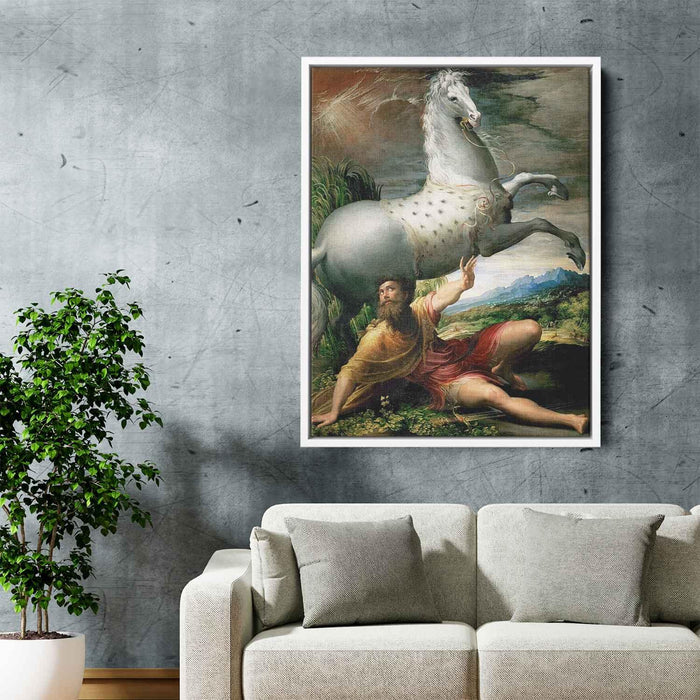 The Conversion Of St Paul (1528) by Parmigianino - Canvas Artwork