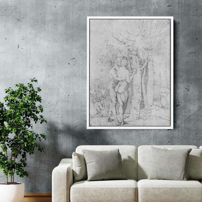 Adam and Eve (1510) by Albrecht Durer - Canvas Artwork