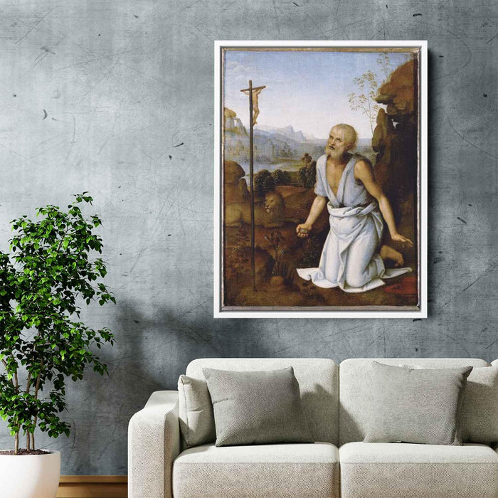 Bender St .Jerome (1502) by Pietro Perugino - Canvas Artwork