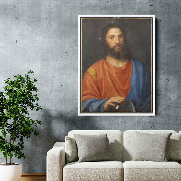 Christ with Globe (1530) by Titian - Canvas Artwork