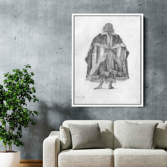 Design to a court dress by Albrecht Durer - Canvas Artwork