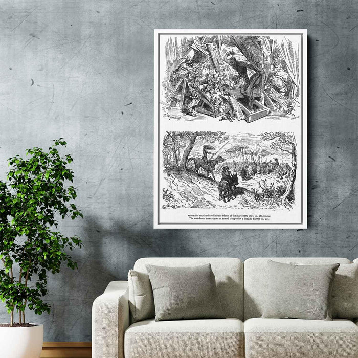 Don Quixote by Gustave Dore - Canvas Artwork