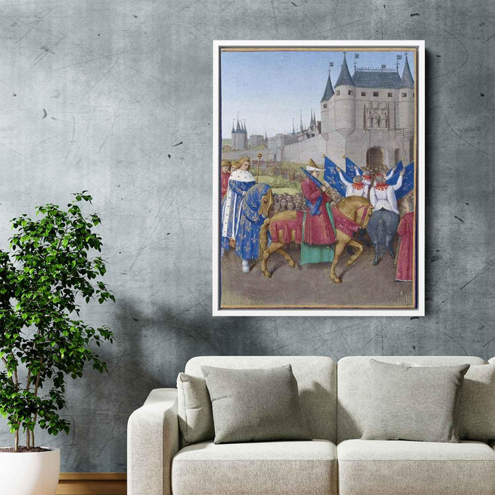 Entry of Charles V in Paris (1460) by Jean Fouquet - Canvas Artwork