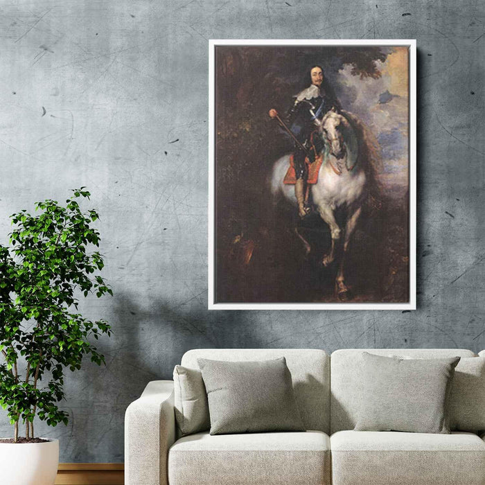 Equestrian Portrait of Charles I, King of England by Anthony van Dyck - Canvas Artwork