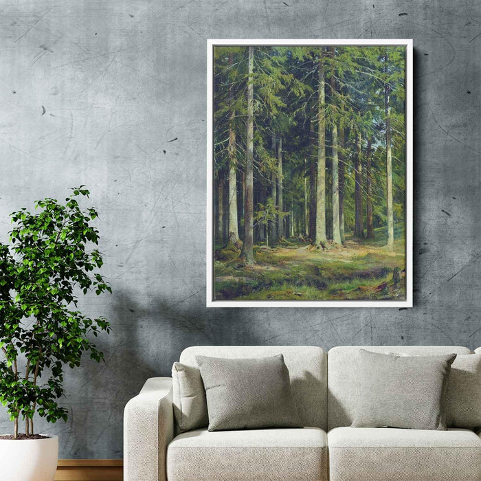 Fir forest (1891) by Ivan Shishkin - Canvas Artwork