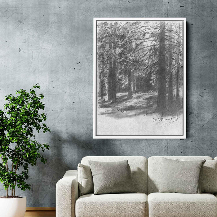 Fir in sunlight by Ivan Shishkin - Canvas Artwork