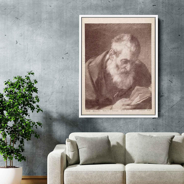 Head of Saint Joseph by Guido Reni - Canvas Artwork