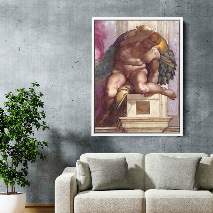 Ignudo (1509) by Michelangelo - Canvas Artwork