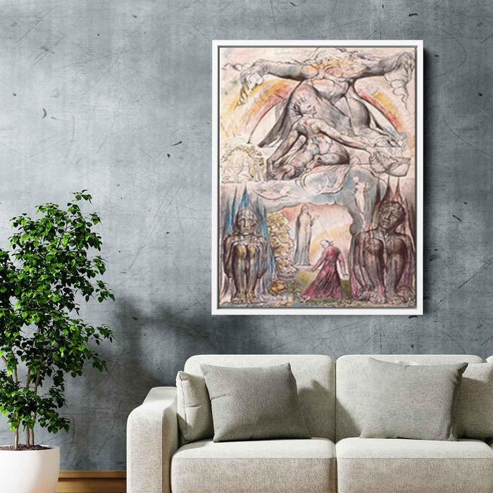 Illustration to Dante's Divine Comedy, Hell by William Blake - Canvas Artwork