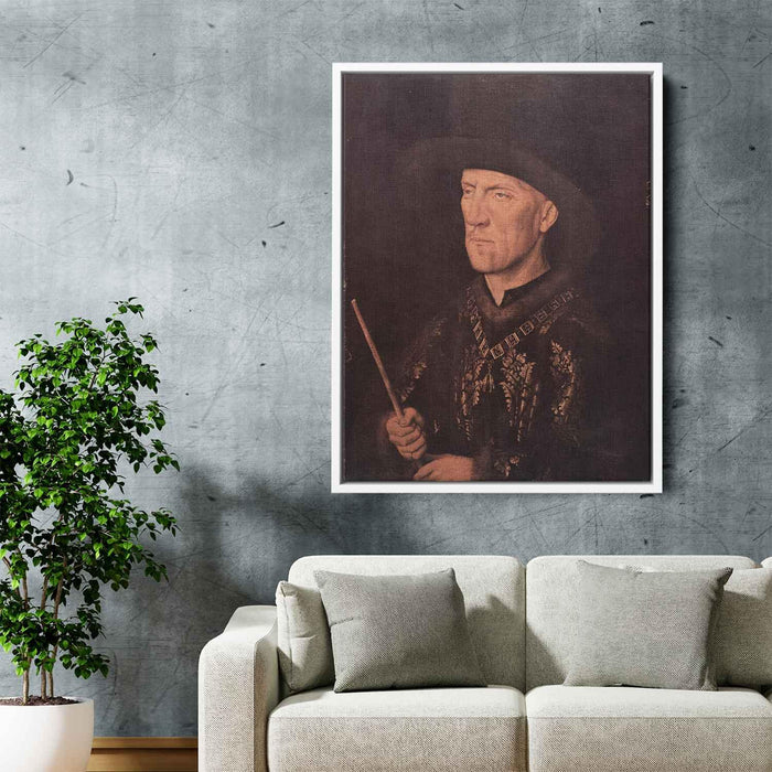 Portrait of Baudouin de Lannoy (1435) by Jan van Eyck - Canvas Artwork