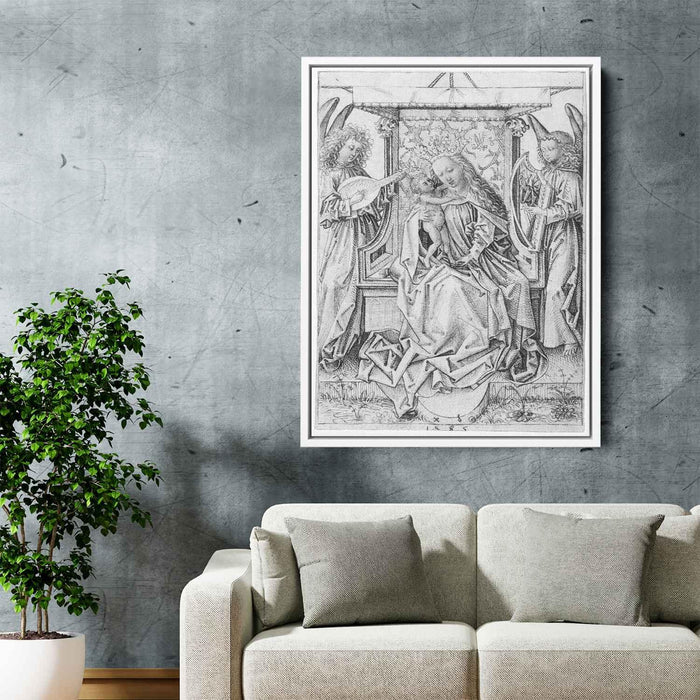 Madonna and Child with musical angels (1485) by Albrecht Durer - Canvas Artwork