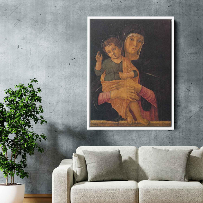 Madonna with Child Blessing (1464) by Giovanni Bellini - Canvas Artwork