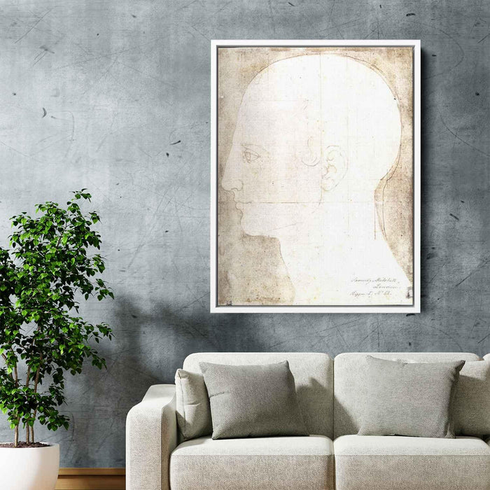 Man's head in profile by Albrecht Durer - Canvas Artwork