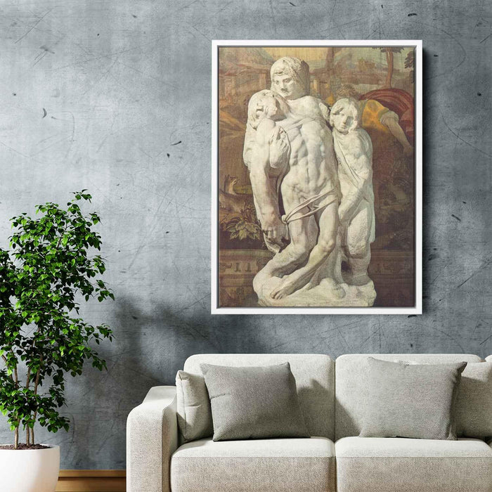 Palestrina Pieta (1550) by Michelangelo - Canvas Artwork