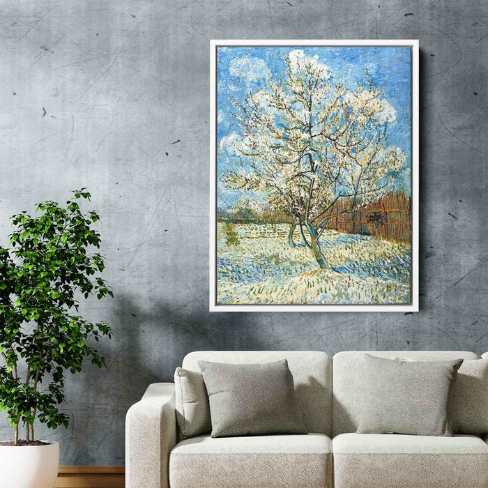 Peach Trees in Blossom (1888) by Vincent van Gogh - Canvas Artwork