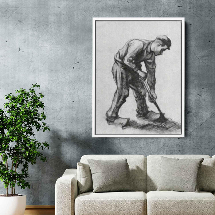 Peasant Boy, Digging by Vincent van Gogh - Canvas Artwork