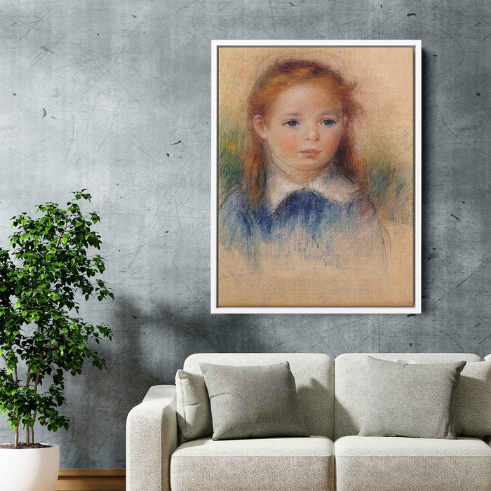 Portrait of a Little Girl (1880) by Pierre-Auguste Renoir - Canvas Artwork