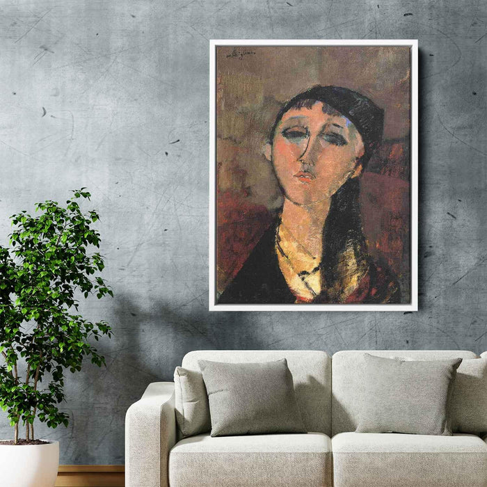 Portrait of a Young Girl (Louise) (1915) by Amedeo Modigliani - Canvas Artwork