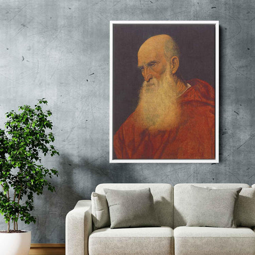 Portrait of an Old Man (Pietro Cardinal Bembo) (1546) by Titian - Canvas Artwork