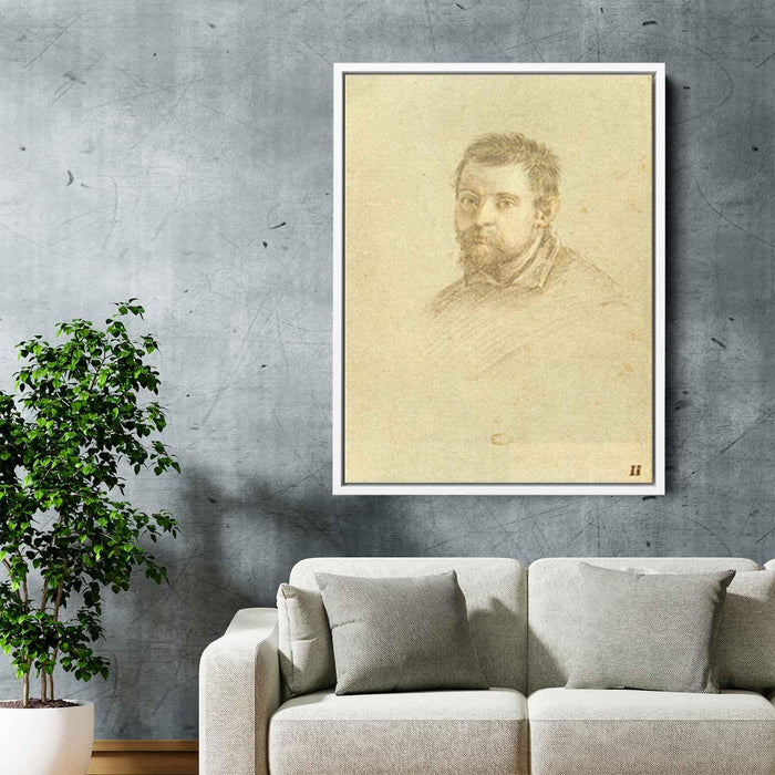 Portrait of Annibale Carracci by Annibale Carracci - Canvas Artwork