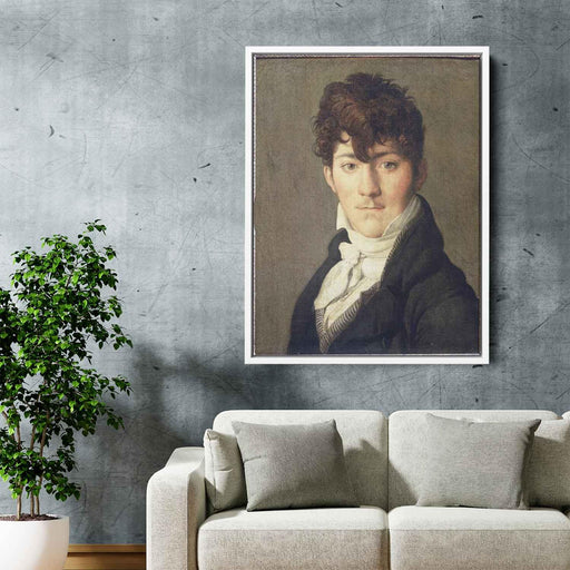 Portrait of Auguste Francois Talma, Ensign, nephew of the tragedian Talma by Jean Auguste Dominique Ingres - Canvas Artwork