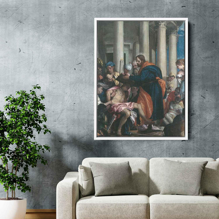 Saint Barnabas healing the sick (1566) by Paolo Veronese - Canvas Artwork