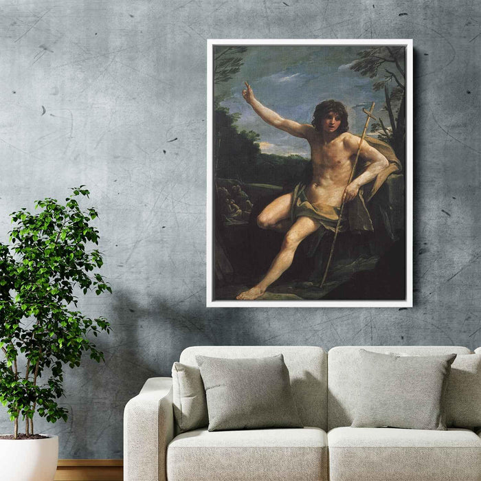 Saint John the Baptist (1637) by Guido Reni - Canvas Artwork