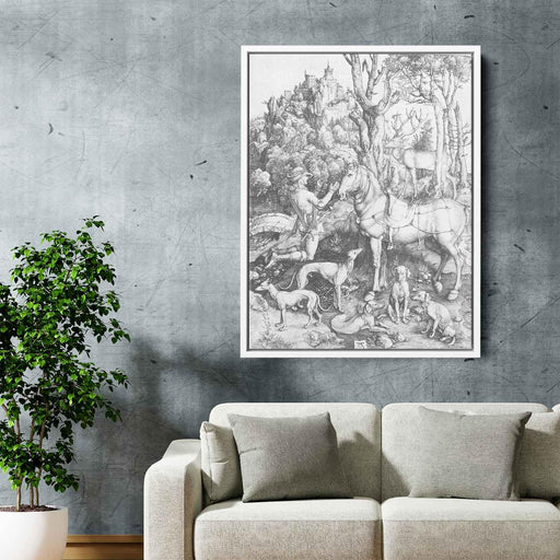 St. Eustace (1501) by Albrecht Durer - Canvas Artwork