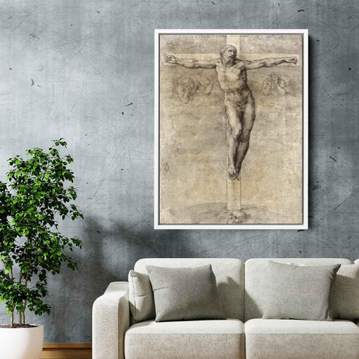 Study to Crucifixion (1541) by Michelangelo - Canvas Artwork
