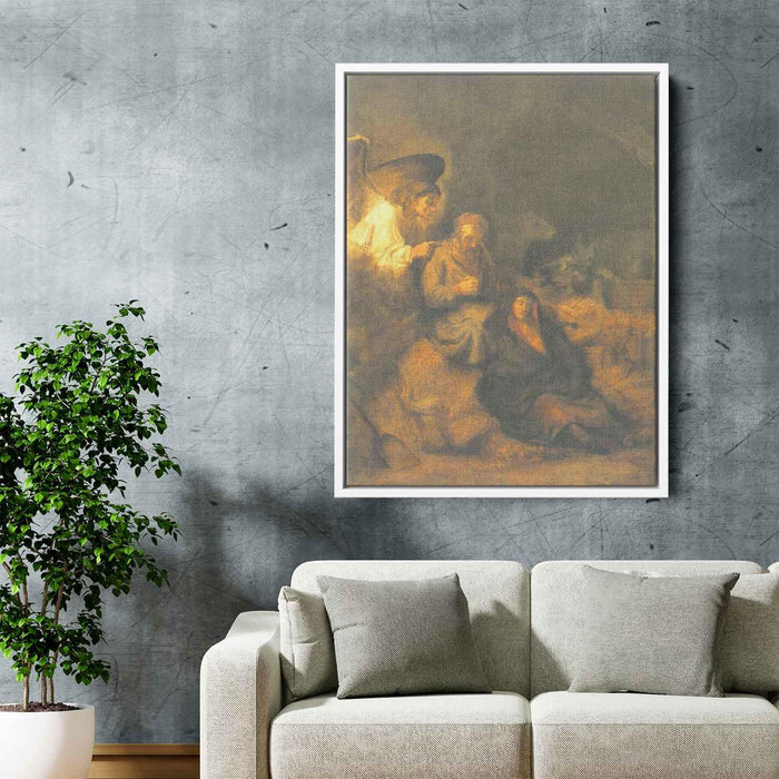 The Dream of St. Joseph (1655) by Rembrandt - Canvas Artwork