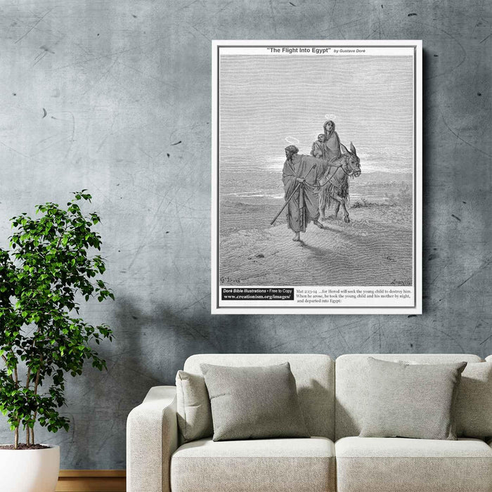 The Flight into Egypt by Bartolome Esteban Murillo - Canvas Artwork