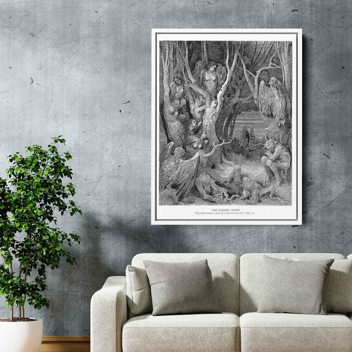 The Hapies' Wood by Gustave Dore - Canvas Artwork