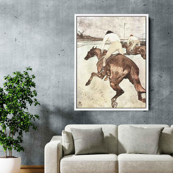 The Jockey (1899) by Henri de Toulouse-Lautrec - Canvas Artwork