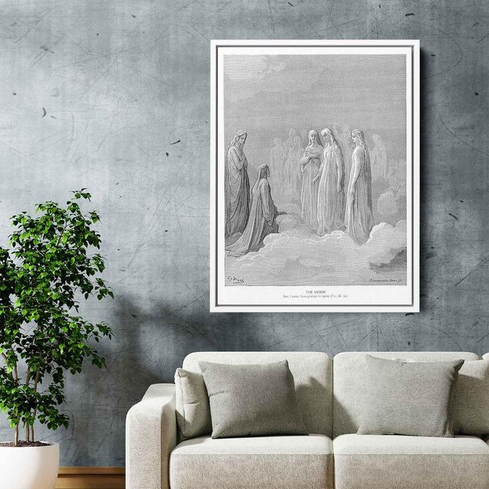 The Moon by Gustave Dore - Canvas Artwork